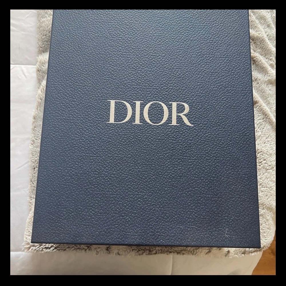 Dior Monogram High-Top Sneakers in Gray and White - Picture 4 of 6